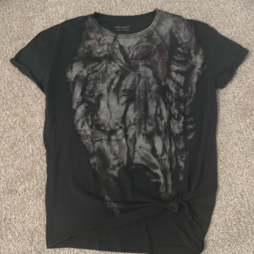 Allsaints lion t-shirt with tie